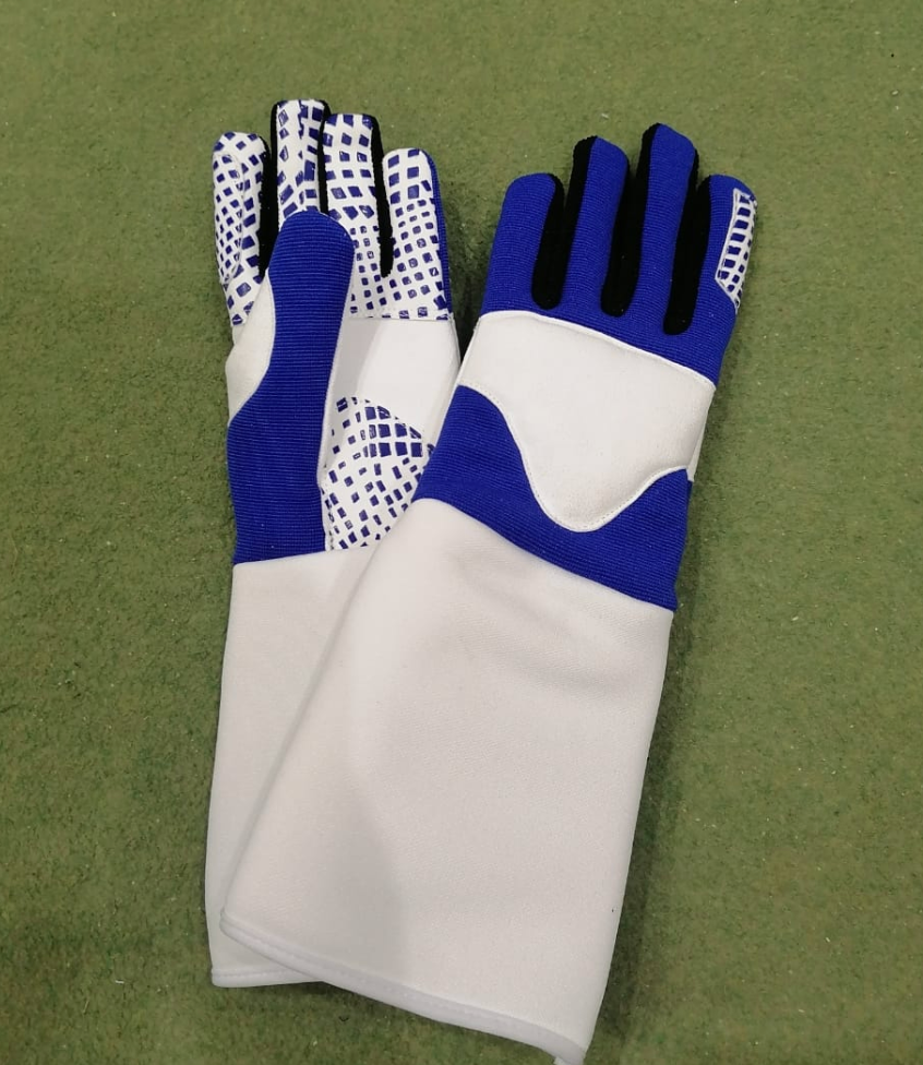 フェンシンググローブ 青色つぶつぶ